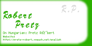 robert pretz business card